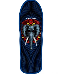 POWELL PERALTA - MIKE VALLELY ELEPHANT REISSUE SKATEBOARD DECK NAVY BLUE: 10.0" X 30.25 Skateboarding