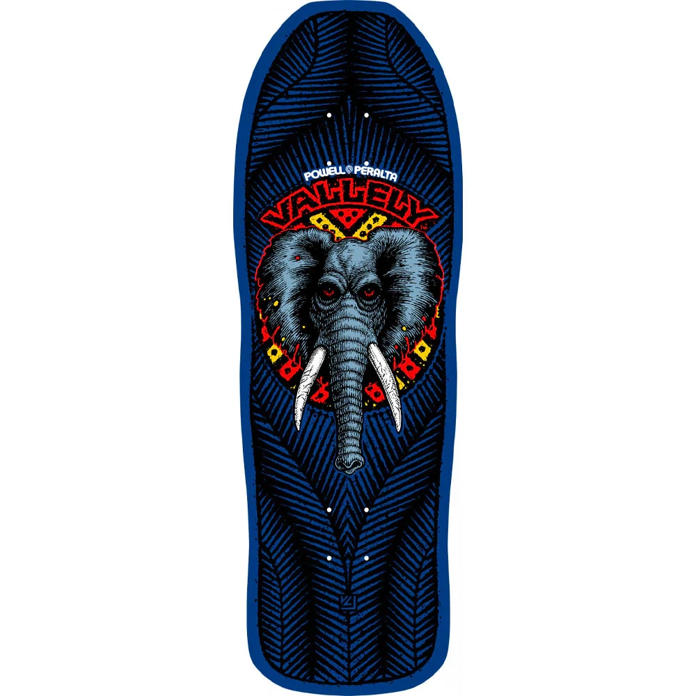 POWELL PERALTA - MIKE VALLELY ELEPHANT REISSUE SKATEBOARD DECK NAVY BLUE: 10.0" X 30.25 Skateboarding 1 POWELL PERALTA - MIKE VALLELY ELEPHANT REISSUE SKATEBOARD DECK NAVY BLUE: 10.0" X 30.25 Skateboarding