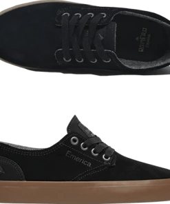 Emerica The Romeo Laced Shoe Youth Black/Gum Trucks