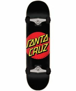 Skateboarding SANTA CRUZ - CLASSIC DOT FULL COMPLETE SKATEBOARD: BLACK 8"