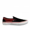 VANS X BAKER - ROWAN PRO SLIP ON SHOES. SPEED BLACK/RED CHECK