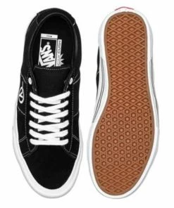 VANS - SADDLE SID PRO MENS SHOES: BLACK/WHITE