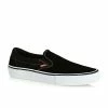VANS - SLIP ON PRO SHOES: BLACK/WHITE/GUM