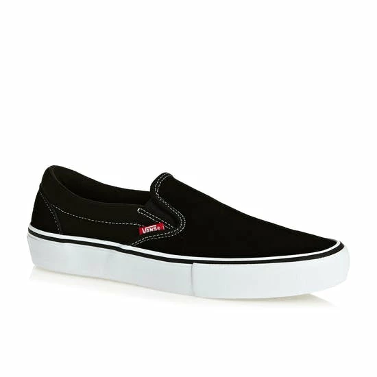 VANS - SLIP ON PRO SHOES: BLACK/WHITE/GUM 1 VANS - SLIP ON PRO SHOES: BLACK/WHITE/GUM