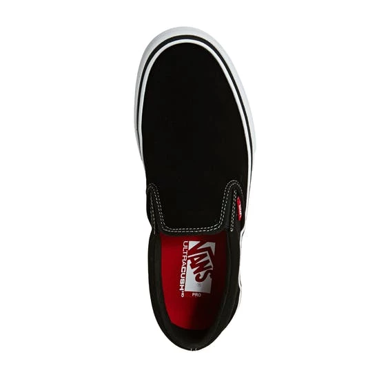 VANS - SLIP ON PRO SHOES: BLACK/WHITE/GUM 2 VANS - SLIP ON PRO SHOES: BLACK/WHITE/GUM